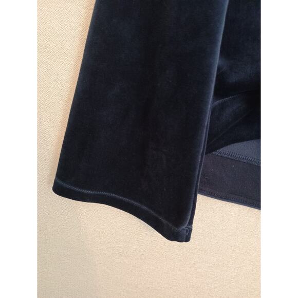 Anthropologie Saturday Sunday Hoodie Women XS Navy Velour Faux Wrap Whimsy Goth - Picture 8 of 10